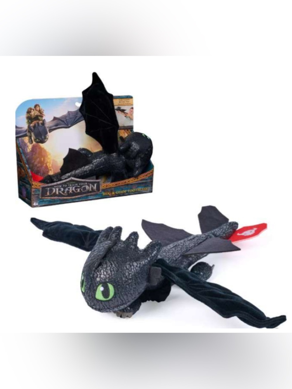 Spin Master How to Train Your Dragon Hug & Glide Toothless Plush Toy 12” NEW